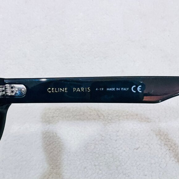 Celine Flat Top Rectangular Tinted Sunglasses - Picture 6 of 9